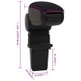 Car armrest ABS black 12x32x(34-50) cm by vidaXL, Motor vehicle seats - Ref: Foro24-154652, Price: 26,46 €, Discount: %