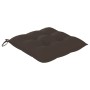 Sillas de jardín 4 uds madera teca con cojines gris taupe de vidaXL, Sillas de jardín - Ref: Foro24-3065640, Precio: 305,39 €...