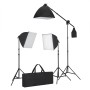 Fotostudio-Set mit Softbox-Lichtern, Hintergrund und Reflektor von vidaXL, Blitze und Studiobeleuchtung - Ref: Foro24-3067061...