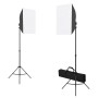 Photo studio kit with softbox lights, background and reflector by vidaXL, Flashes and studio lighting - Ref: Foro24-3067055, ...