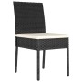 Conjunto de comedor de jardín 9 piezas ratán sintético negro de vidaXL, Conjuntos de jardín - Ref: Foro24-3065698, Precio: 56...