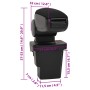 Car armrest ABS black 17x32x(37-53) cm by vidaXL, Motor vehicle seats - Ref: Foro24-154681, Price: 34,70 €, Discount: %