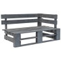 6-piece pallet furniture and gray impregnated pine wood cushions by vidaXL, Garden sets - Ref: Foro24-3066987, Price: 622,65 ...