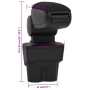 Car armrest ABS black 17x32x(35.5-52) cm by vidaXL, Motor vehicle seats - Ref: Foro24-154671, Price: 49,45 €, Discount: %