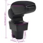 Armrest for car, black ABS, 12x36x(33.5-48) cm by vidaXL, Motor vehicle seats - Ref: Foro24-154670, Price: 49,45 €, Discount: %