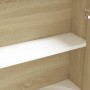 Badezimmerspiegelschrank aus MDF in Weiß und Eiche, 60 x 15 x 75 cm von vidaXL, Badezimmerwaschtische - Ref: Foro24-331530, P...