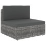 5-piece garden furniture set and gray synthetic rattan cushions by vidaXL, Garden sets - Ref: Foro24-3067172, Price: 494,89 €...