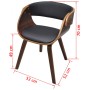 Dining chairs 6 units brown synthetic leather by vidaXL, dining chairs - Ref: Foro24-270045, Price: 909,44 €, Discount: %