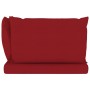 2-seater garden sofa made of pallets with burgundy cushions by vidaXL, Garden sets - Ref: Foro24-3067281, Price: 131,55 €, Di...