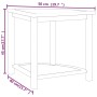 Mesa auxiliar de baño madera maciza de teca 45x45x45 cm de vidaXL, Accesorios para el baño - Ref: Foro24-340744, Precio: 60,4...