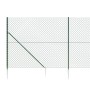 Wire fence with anchor spikes green 1.8x10 m by vidaXL, fence panels - Ref: Foro24-153925, Price: 118,99 €, Discount: %