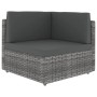 Garden furniture set 6 pieces and gray synthetic rattan cushions by vidaXL, Garden sets - Ref: Foro24-3067177, Price: 605,50 ...