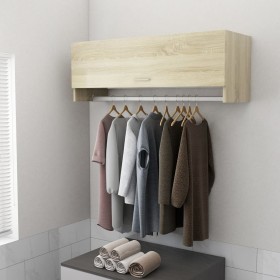 Sonoma oak plywood cabinet 100x32.5x35 cm by vidaXL, Wardrobes - Ref: Foro24-808236, Price: 51,45 €, Discount: %