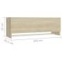 Sonoma oak plywood cabinet 100x32.5x35 cm by vidaXL, Wardrobes - Ref: Foro24-808236, Price: 52,37 €, Discount: %