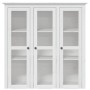 BODO wardrobe with glass doors solid white pine wood by vidaXL, Sideboards - Ref: Foro24-355077, Price: 260,39 €, Discount: %