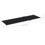 Tumbona doble y cojines negros madera pino impregnada de vidaXL, Tumbonas - Ref: Foro24-3065901, Precio: 224,65 €, Descuento: %