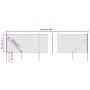 Wire fence with anchor spikes green 0.8x25 m by vidaXL, fence panels - Ref: Foro24-153928, Price: 150,68 €, Discount: %