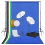 Photo studio kit with lamps, umbrellas, background and reflector by vidaXL, Flashes and studio lighting - Ref: Foro24-3067120...