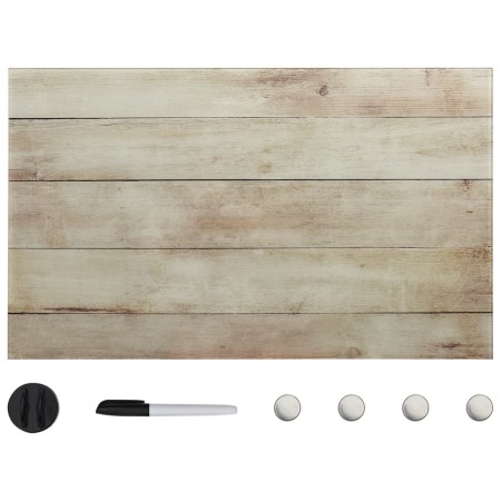 Pizarra magnética de pared vidrio 100x60 cm de vidaXL, Pizarras blancas - Ref: Foro24-327474, Precio: 71,58 €, Descuento: %