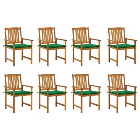 Garden chairs with cushions 8 pcs solid acacia wood by vidaXL, Garden chairs - Ref: Foro24-3078171, Price: 534,42 €, Discount: %