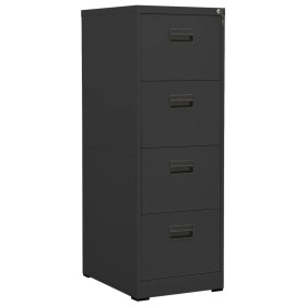 Aktenschrank aus anthrazitfarbenem Stahl, 46 x 62 x 133 cm von vidaXL, Aktenschränke - Ref: Foro24-336281, Preis: 306,99 €, R...