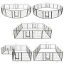 Dog pen 16 steel panels 80x80 cm black by vidaXL, Dog kennels and fences - Ref: Foro24-275491, Price: 574,99 €, Discount: %