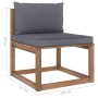 3-piece pallet garden set with impregnated pine wood cushions by vidaXL, Garden sets - Ref: Foro24-3067296, Price: 182,99 €, ...