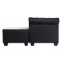 Sofá Chesterfield con forma L cuero sintético negro de vidaXL, Sofás - Ref: Foro24-275224, Precio: 686,51 €, Descuento: %