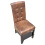 Dining chairs 6 units brown synthetic leather by vidaXL, dining chairs - Ref: Foro24-270554, Price: 499,99 €, Discount: %