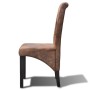 Dining chairs 6 units brown synthetic leather by vidaXL, dining chairs - Ref: Foro24-270554, Price: 499,99 €, Discount: %