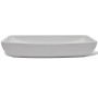 Lavabo de baño rectangular con grifo mezclador cerámica blanco de vidaXL, Lavabos - Ref: Foro24-275493, Precio: 122,50 €, Des...