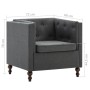 Set de sofás Chesterfield 2 piezas tapizado de tela gris oscuro de vidaXL, Sofás - Ref: Foro24-275633, Precio: 579,01 €, Desc...