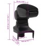 Car armrest ABS black 15x35x(30-47) cm by vidaXL, Motor vehicle seats - Ref: Foro24-154686, Price: 39,41 €, Discount: %