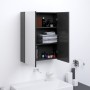 Gray MDF bathroom mirror cabinet 60x15x75 cm by vidaXL, bathroom vanities - Ref: Foro24-331527, Price: 88,17 €, Discount: %