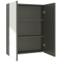 Gray MDF bathroom mirror cabinet 60x15x75 cm by vidaXL, bathroom vanities - Ref: Foro24-331527, Price: 88,99 €, Discount: %