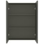 Armario de espejo de baño MDF gris 60x15x75 cm de vidaXL, Tocadores de baño - Ref: Foro24-331527, Precio: 88,99 €, Descuento: %