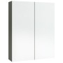 Gray MDF bathroom mirror cabinet 60x15x75 cm by vidaXL, bathroom vanities - Ref: Foro24-331527, Price: 88,99 €, Discount: %