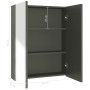 Gray MDF bathroom mirror cabinet 60x15x75 cm by vidaXL, bathroom vanities - Ref: Foro24-331527, Price: 88,99 €, Discount: %