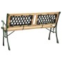 Garden bench cast iron and solid fir wood 122 cm by vidaXL, garden benches - Ref: Foro24-312033, Price: 81,02 €, Discount: %