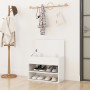 Glossy white plywood shoe bench 60x30x45cm by vidaXL, Shoe racks and shoe organizers - Ref: Foro24-808744, Price: 47,43 €, Di...