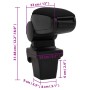 Car armrest ABS black 13x33x(31-48) cm by vidaXL, Motor vehicle seats - Ref: Foro24-154676, Price: 26,06 €, Discount: %