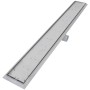 Linear shower drain 2 pieces 1030x140 mm stainless steel by vidaXL, Drains - Ref: Foro24-275952, Price: 120,00 €, Discount: %