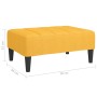 Reposapiés de tela amarillo 78x56x32 cm de vidaXL, Otomanas - Ref: Foro24-337784, Precio: 63,89 €, Descuento: %