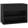 Banco zapatero de madera de ingeniería negro 60x30x45 cm de vidaXL, Zapateros y organizadores de calzado - Ref: Foro24-808739...