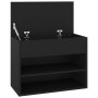 Banco zapatero de madera de ingeniería negro 60x30x45 cm de vidaXL, Zapateros y organizadores de calzado - Ref: Foro24-808739...