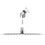 Rain effect shower head 2 pcs stainless steel 25x25 cm by vidaXL, shower heads - Ref: Foro24-275940, Price: 53,51 €, Discount: %