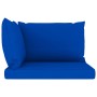 2-seater pallet garden sofa with blue cushions by vidaXL, Garden sets - Ref: Foro24-3067282, Price: 131,55 €, Discount: %