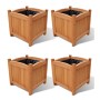 Flowerbed 4 units 30x30x30 cm by vidaXL, Pots and planters - Ref: Foro24-276010, Price: 87,39 €, Discount: %