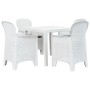 Garden table and chairs 5 pieces white plastic rattan look by vidaXL, Garden sets - Ref: Foro24-276108, Price: 489,35 €, Disc...