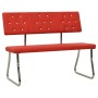 Red synthetic leather bench 110 cm by vidaXL, Dining and kitchen benches - Ref: Foro24-325860, Price: 134,75 €, Discount: %